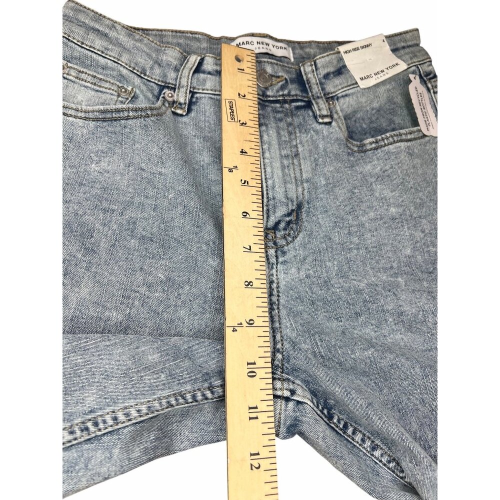 Marc New York Womens Light Wash High-Rise Skinny Jeans Size 4 - Picture 14 of 14
